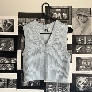 baby blue sweater vest